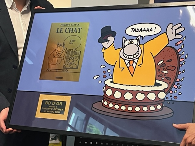 Conférence de Presse de Geluck pour les 40 ans du Chat